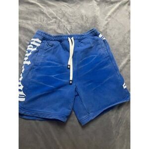 Godspeed Mainline Collection Courtside Shorts Men Blue Size L Blue Tie Dye